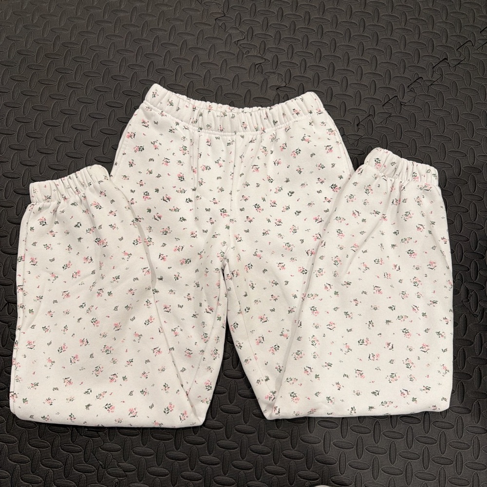 Edikted Floral Print White Pants
